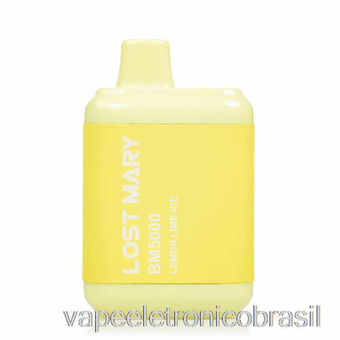Vape Eletrônico Perdido Mary Bm5000 Gelo De Limão Descartável